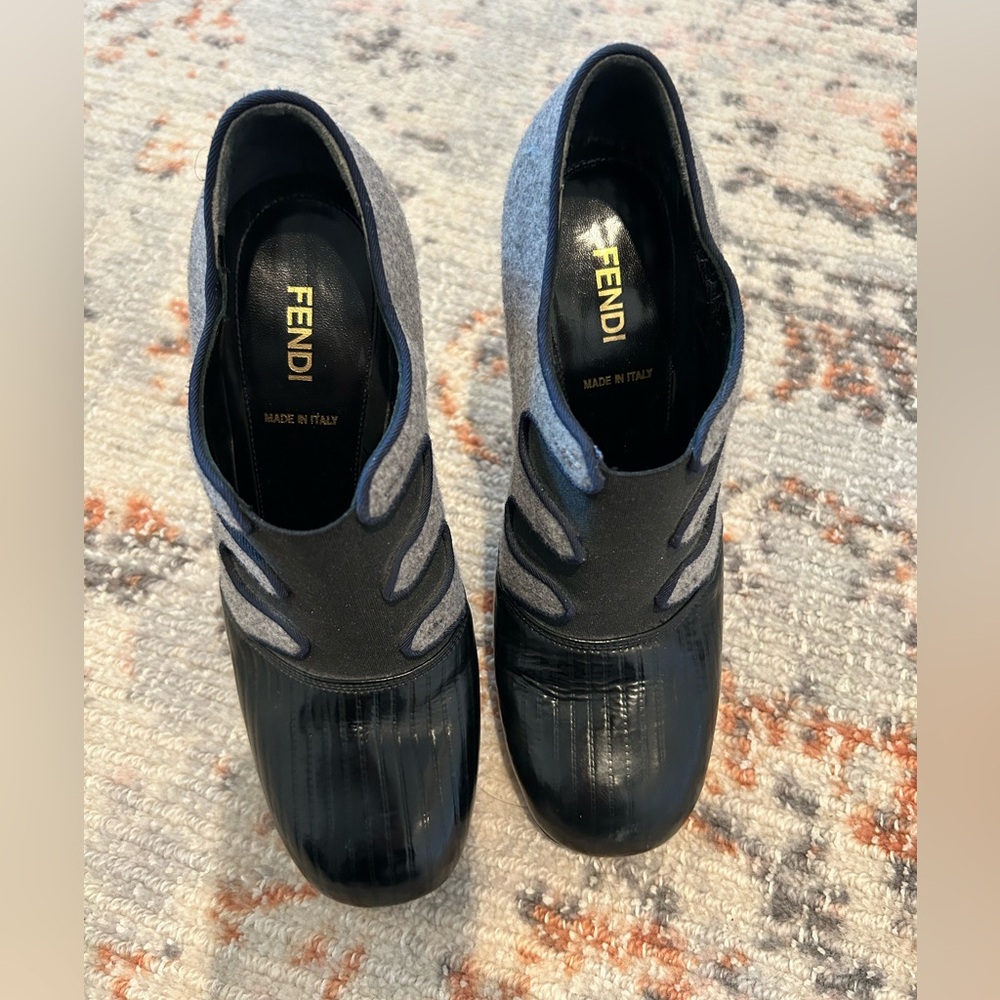 Authentic Fendi booties.  Worn once.  Excellent condition.